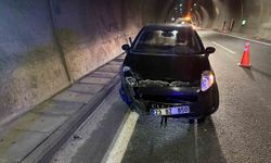 Erkenek Tüneli'nde Trafik Kazası! Tünel Ulaşıma Kapandı