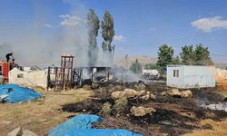 Malatya Doğanşehir’de Konteyner Kentte Yangın Paniği