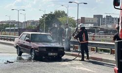 Malatya’da Seyir Halindeki Araç Alev Aldı