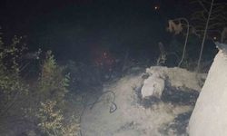 Darende'de Bahçede Çıkan Yangın Korkuttu