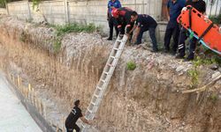 Malatya'da İnşaat Temeline Düşen Kişi İtfaiye Tarafından Kurtarıldı