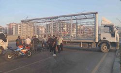 Malatya’da Kamyon ile Motosiklet Çarpıştı