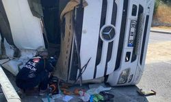Malatya’da Tır Devrildi: Sürücü Hava Ambulansı ile Sevk Edildi