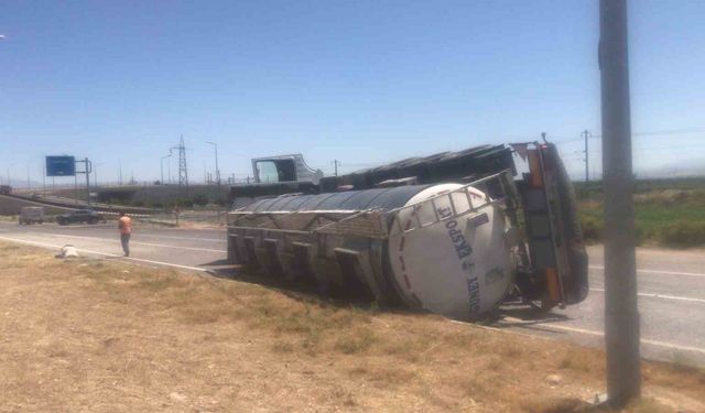 Malatya’da Tanker Devrildi!
