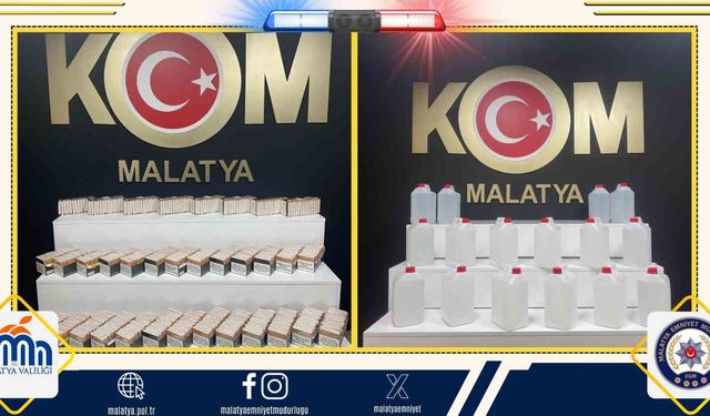 Malatya'da Kaçak Ürün Operasyonu