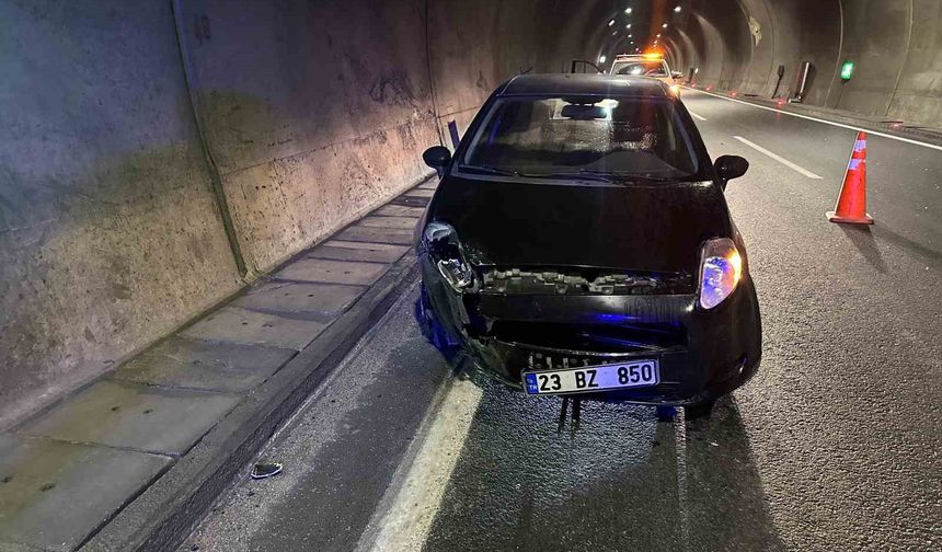 Erkenek Tüneli'nde Trafik Kazası! Tünel Ulaşıma Kapandı