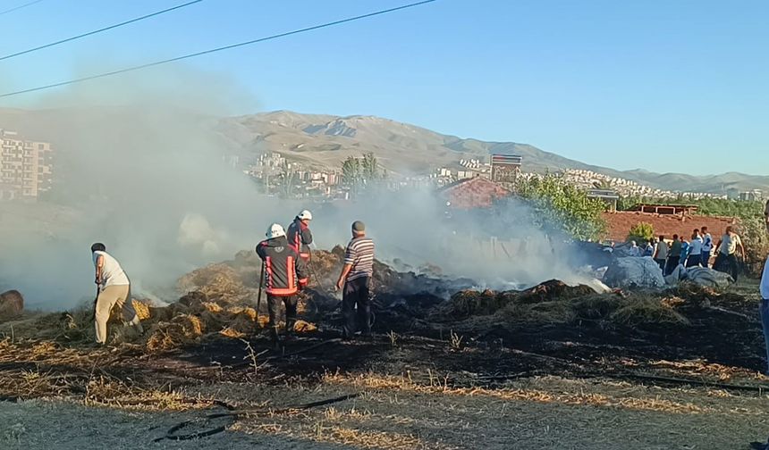 Malatya'da Saman Balyaları Alev Aldı