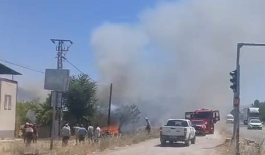 Yeşilyurt’ta Çıkan Bahçe Yangını Korkuttu