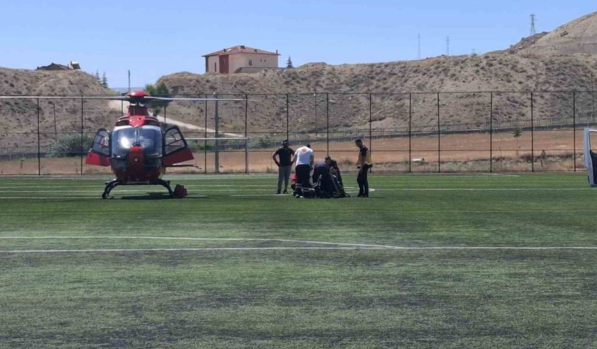 Darende'de Kalp Krizi Geçiren Hasta Hava Ambulansı ile Kurtarıldı